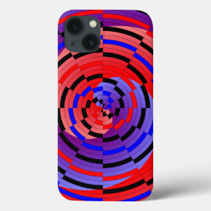 Red & Blue Counter Spiral von Kenneth Yoncich Case-Mate iPhone Hülle