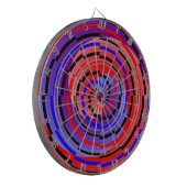 Red & Blue Counter Spiral von Kenneth Yoncich Dartscheibe (Vorderseite Links)