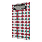 Red & Blue Diamond Glitzer Mini Klemmbrett (Gewinkelt2)