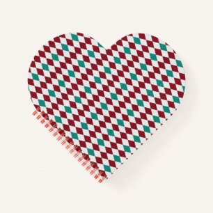 Red & Blue Diamond Glitzer Notizblock
