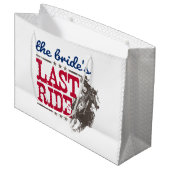 Red & Blue Die letzte große Geschenktasche der Bra Große Geschenktüte (Vorderseite Schrägansicht)