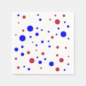 Red & Blue Dots Serviette (Vorderseite)