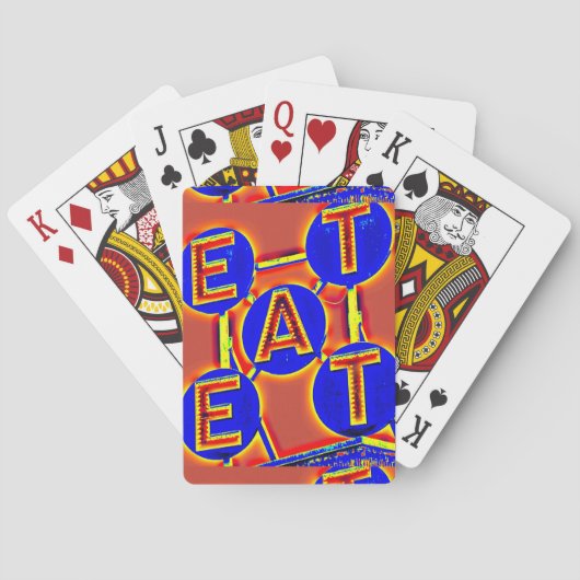 red/blue eat playing cards spielkarten (Rückseite)