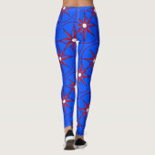 Red Blue Feminin Star Leggings (Rückseite)