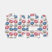 Red Blue Fireworks Donuts 4. Juli Party Geschenkschachtel (Ungefaltet)