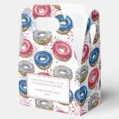 Red Blue Fireworks Donuts 4. Juli Party Geschenkschachtel (Geöffnet)