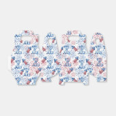 Red Blue Fireworks Firecracker 4. Juli Geschenkschachtel (Ungefaltet)