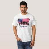 Red Blue Flag Veterans Day 2025 – Patriotic Americ T-Shirt (Vorne ganz)