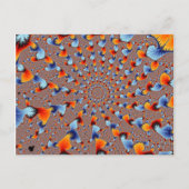 Red Blue Flames Postcard Postkarte (Vorderseite)