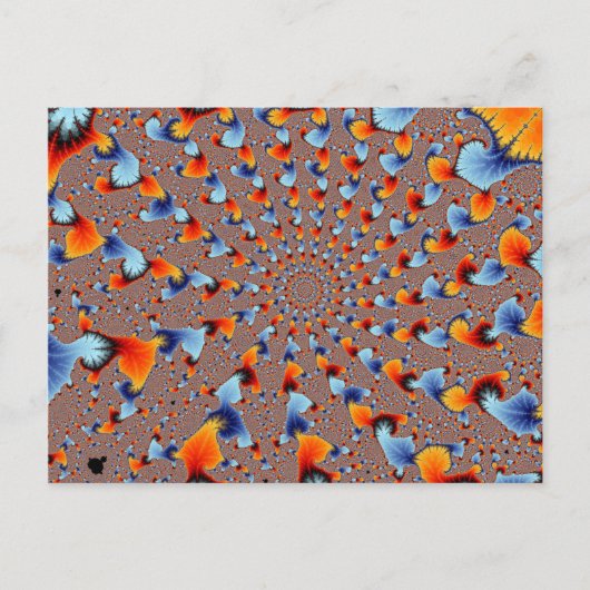 Red Blue Flames Postcard Postkarte (Vorderseite)