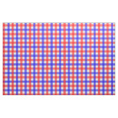 Red Blue Gingham Kariert Pattern Stoff (Yard (91,4 cm))