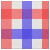 Red Blue Gingham Kariert Pattern Stoff (Nahaufnahme)