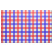 Red Blue Gingham Kariert Pattern Stoff (Fat Quarter (45,7 x 55,9 cm))