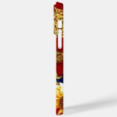 RED BLUE GOLD GLITZER SEHEN AMERIKANISCHE SONNENBL Case-Mate iPhone HÜLLE (Rückseite / Links)