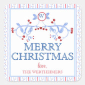 Red Blue Grand Millennial Sticker (Vorderseite)