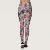 Red Blue Gray White Leggings (Rückseite)