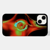 RED BLUE GREEN FRAKTAL ROSE Case-Mate iPhone HÜLLE (Rückseite (Horizontal))