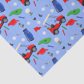 Red Blue & Green Golf Seidenpapier (Ausschnitt)