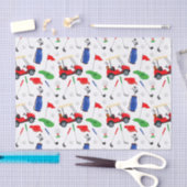 Red Blue & Green Golf Seidenpapier (Handwerk)