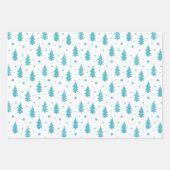 Red Blue Green Matching Weihnachtsbaummuster Geschenkpapier Set (Vorderseite 2)