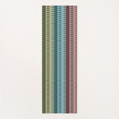 Red Blue Green Strip Muster Yogamatte (Vorderseite)