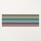 Red Blue Green Strip Muster Yogamatte (Vorderseite (Horizontal))