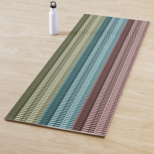 Red Blue Green Strip Muster Yogamatte (Beispiel)