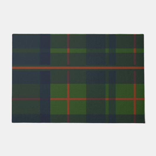 Red Blue Green Tartan Kariert schottisch Kariert Fußmatte (Vorderseite)