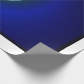 Red Blue Grosschair Wrapping Paper Geschenkpapier (Ecke)