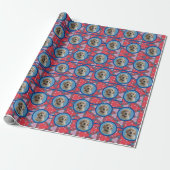 Red & Blue Hund Liebhaber Mamas Packpapier für Hau (Ungerollt)