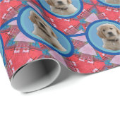 Red & Blue Hund Liebhaber Mamas Packpapier für Hau (Rolleneckpunkt)