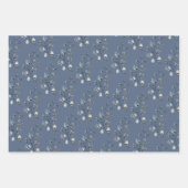 Red Blue Ice Winter Weihnachtsbaum Wreath Holiday Geschenkpapier Set (Vorderseite)