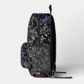 Red Blue Imitats Glass Glitzer Sparkon Bedruckter Rucksack (Rechts)