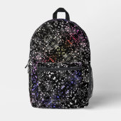 Red Blue Imitats Glass Glitzer Sparkon Bedruckter Rucksack (Vorderseite)