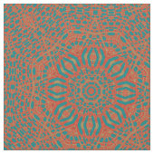 Red Blue Kaleidoscope Geometric Print Pattern Fabr Stoff (Nahaufnahme)