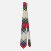 Red Blue Kariert Christmas Necktie Krawatte (Vorderseite)