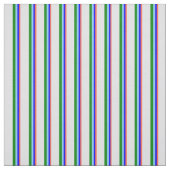 Red, Blue, Light Sky Blue, Green & Lavendel Lines Stoff (Muster)