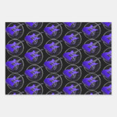 Red Blue & Lila Electric Guitars Geschenkpapier Set (Vorderseite 3)