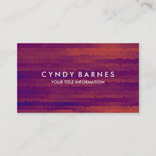 Red Blue Lila Strips Business Card Visitenkarte