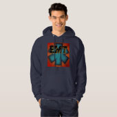 Red/Blue Men-EMT-Kapuze Hoodie (Vorne ganz)