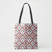 Red Blue Native American Eagtern Pattern Tasche (Vorderseite)