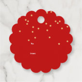 Red & Blue Nutcracker Weihnachten | Urlaub Geschenkanhänger (Rückseite)