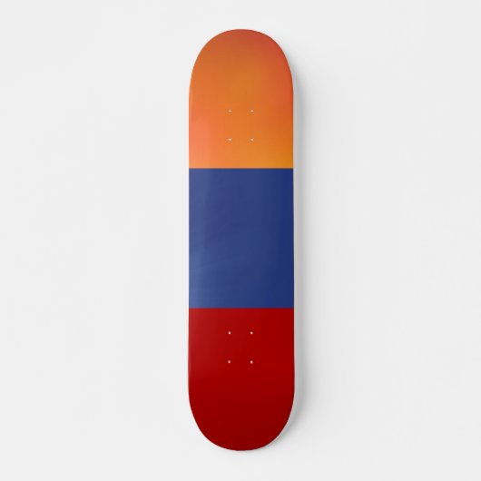 Red Blue Orange Skateboard (Vorne)