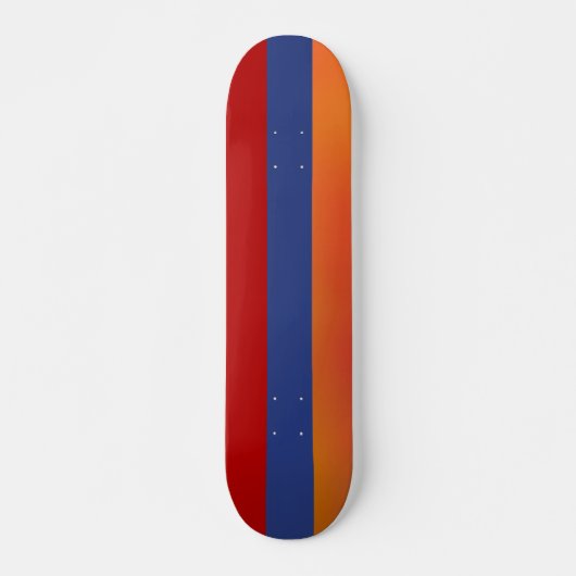 Red Blue Orange Skateboard (Vorne)