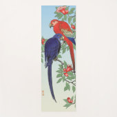RED BLUE PARROTS YOGA MAT YOGAMATTE (Vorderseite)