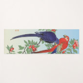 RED BLUE PARROTS YOGA MAT YOGAMATTE (Vorderseite (Horizontal))