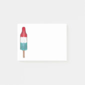 Red Blue Patriotic Rocket Pop Popsith 4. Juli Post-it Klebezettel (Vorderseite)