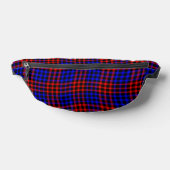 Red Blue Plaid Checker Seamless Pattern Bauchtasche (Ablage )