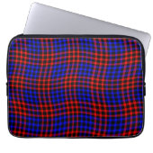 Red Blue Plaid Checker Seamless Pattern Laptopschutzhülle (Vorderseite)
