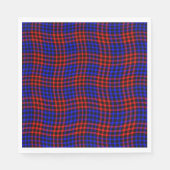 Red Blue Plaid Checker Seamless Pattern Serviette (Vorderseite)